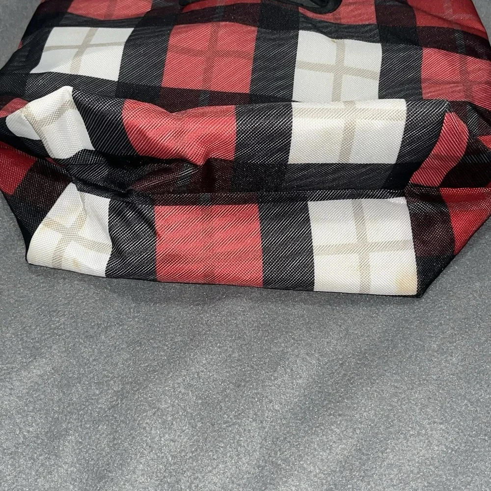 Thirty-One Go To Thermal Lunch Bag Cooler Tote Check Mate Red Plaid 31 Go